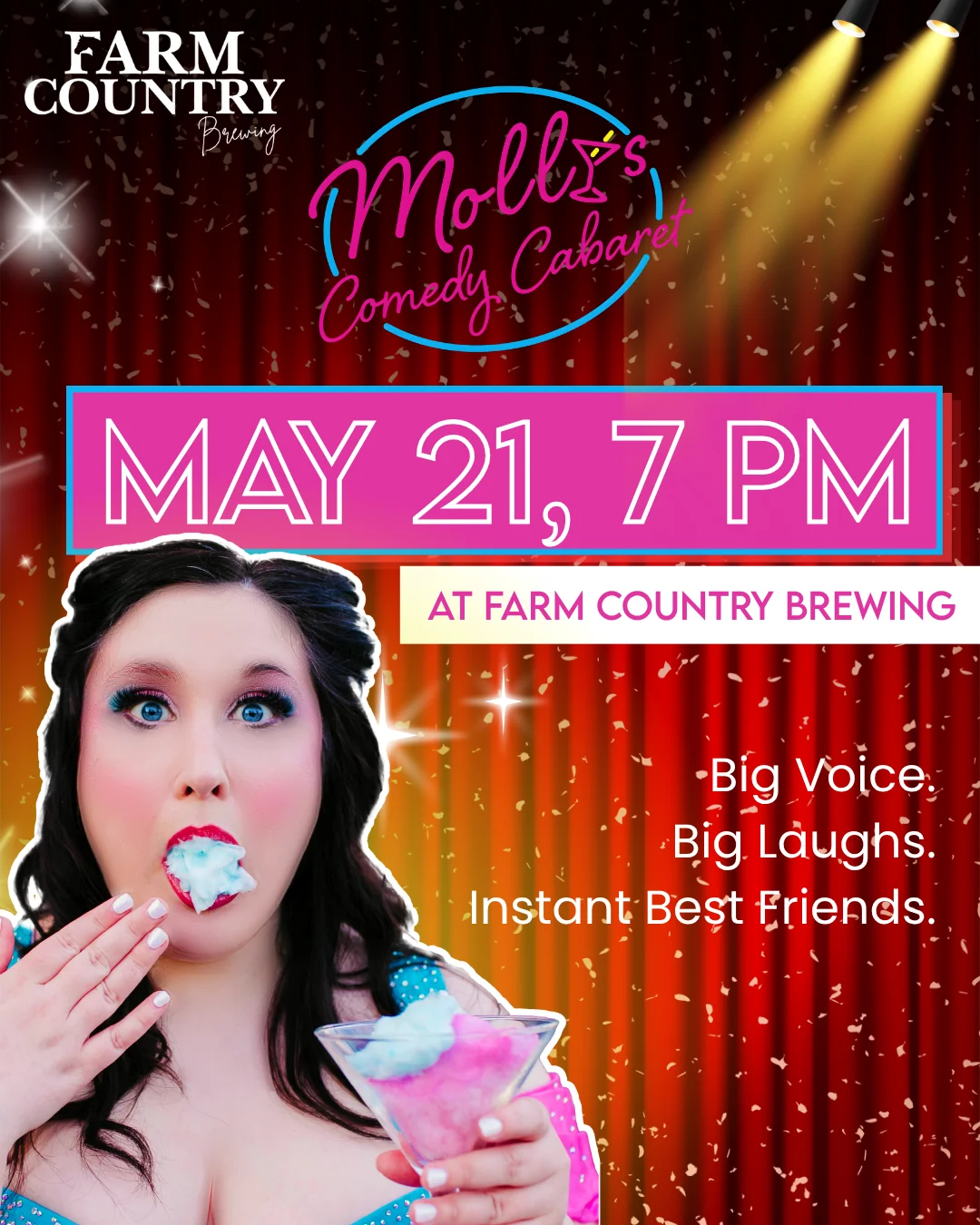 Molly’s Comedy Cabaret at Farm Country Brewing