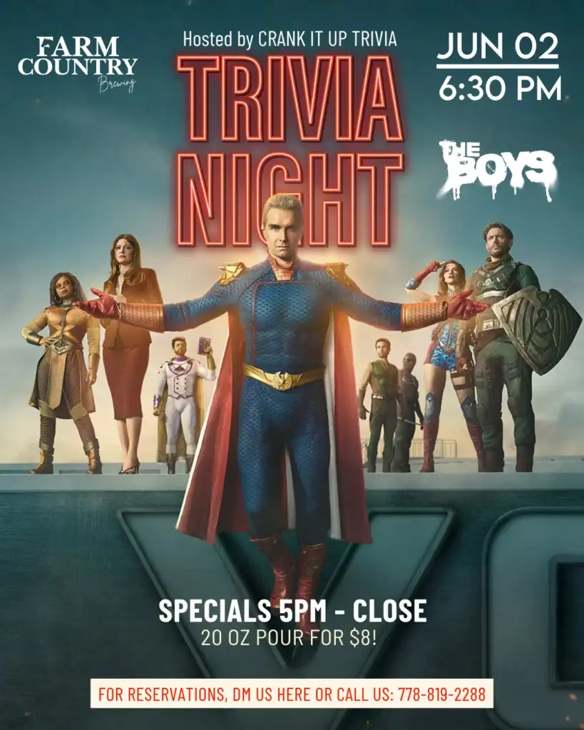 The Boys - Trivia Night at Farm Country Brewing