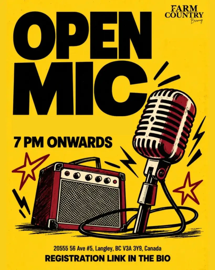 Open Mic at Farm Country Brewing Langley